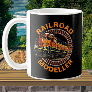 Taza De Café Cambiar texto Naranja del módulo de ferrocarriles