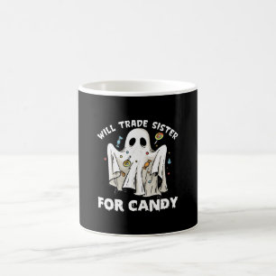 Taza De Café cambiará hermana por dulces fantasma de Halloween