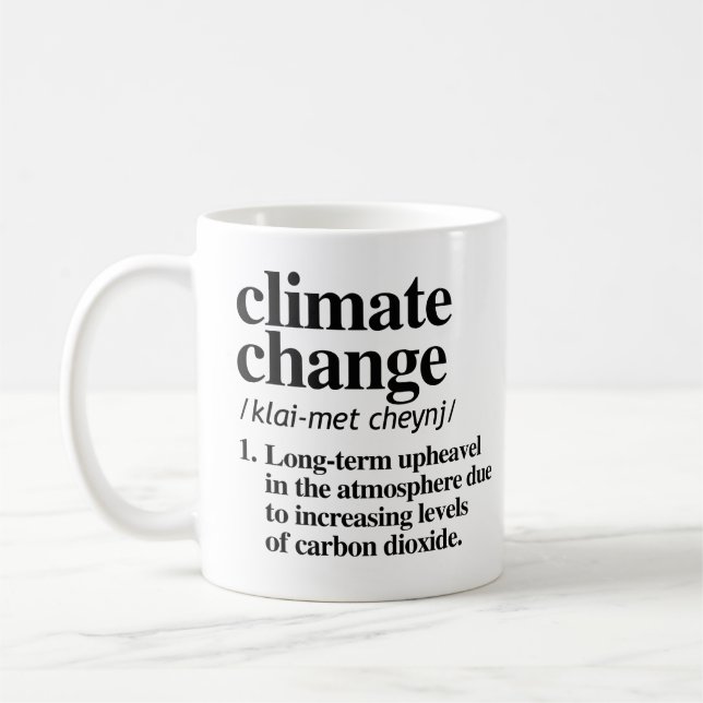 Taza De Café Cambio climático (Izquierda)