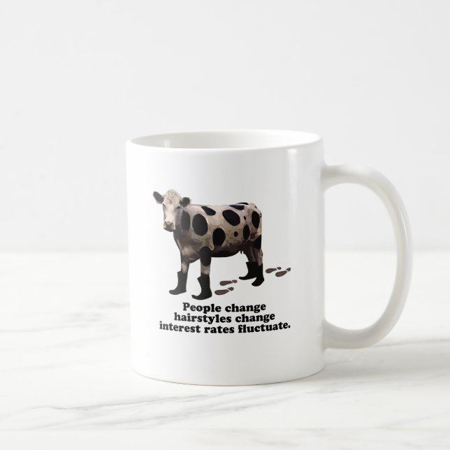 Taza De Café Cambio de la gente - vaca secretísima (Derecha)