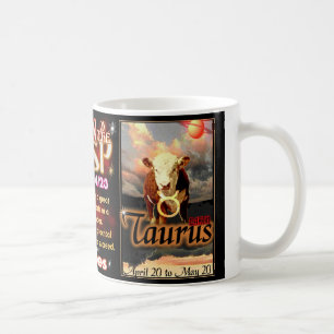 Taza De Café Cambio de signo del zodiaco del tauro del aries