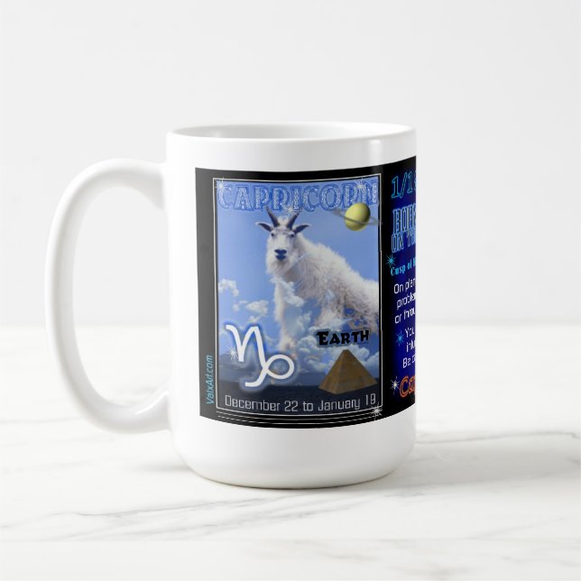 Taza De Café Cambio de signo LG del acuario del Capricornio (Izquierda)