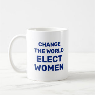 Taza De Café Cambio en el mundo - Elección de mujeres café Mug