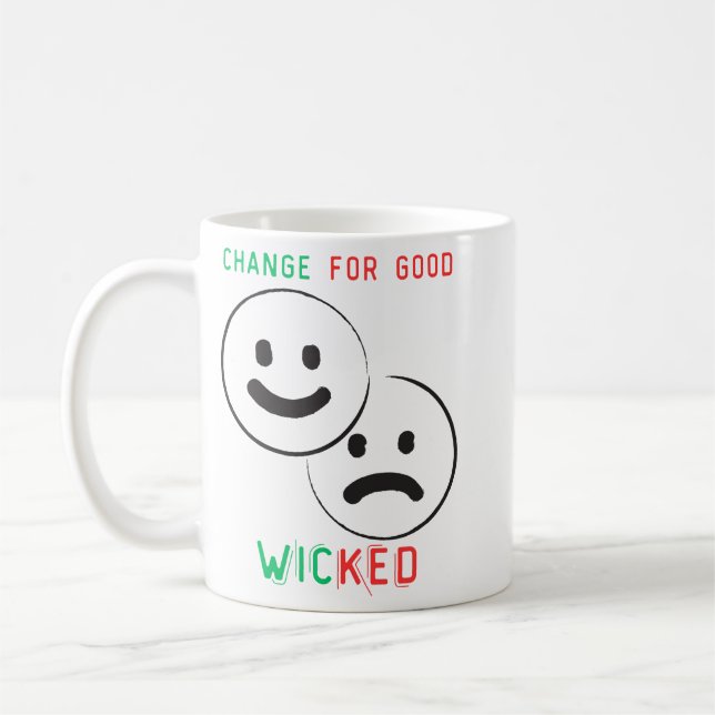 Taza De Café cambio para bien malvado (Izquierda)