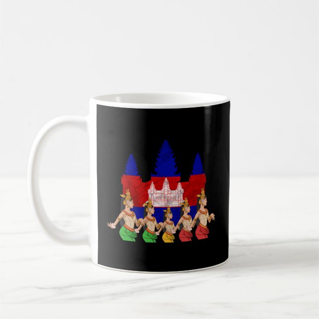 Taza De Café Camboya: Jemeres camboyanos bailan tradicional Aps (Izquierda)