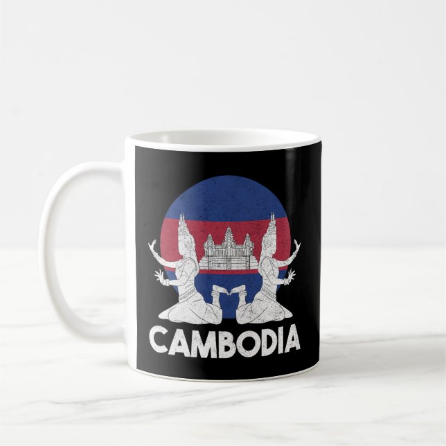 Taza De Café Camboya: Jemeres camboyanos bailan tradicional Aps (Izquierda)