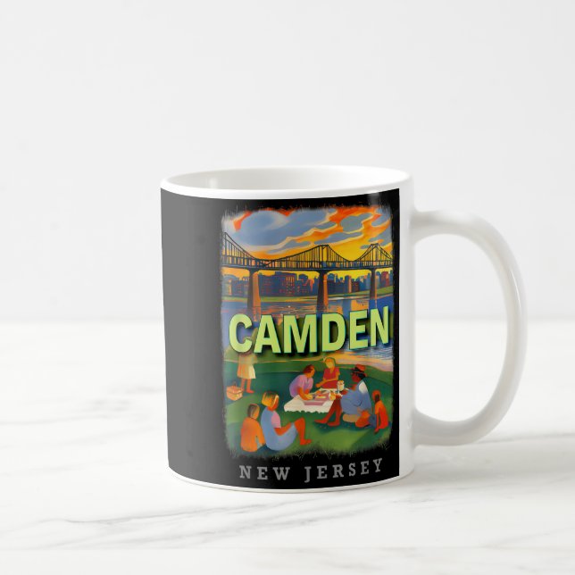 Taza De Café Camden New Jersey Nj Waterfront Delight Sd018  (Derecha)