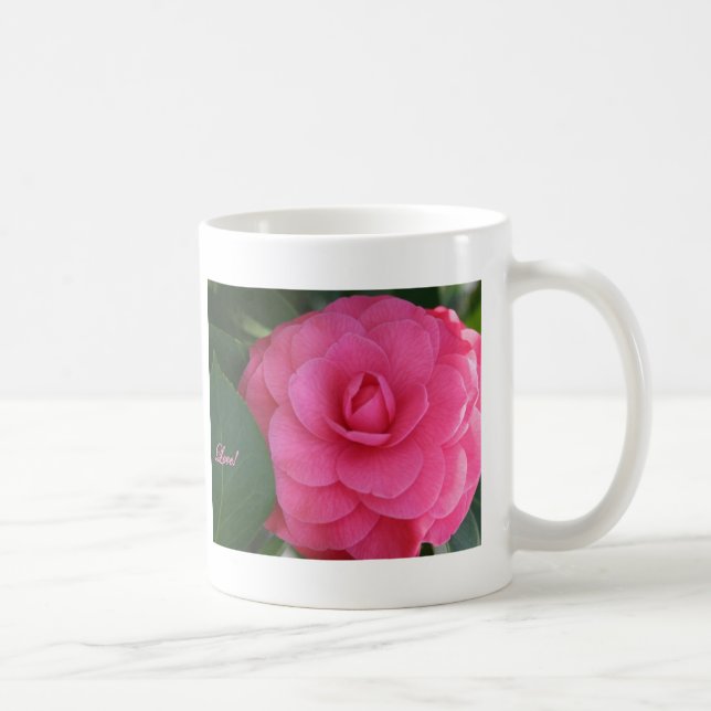 Taza De Café ¡Camelia, rosa, con amor! (Derecha)