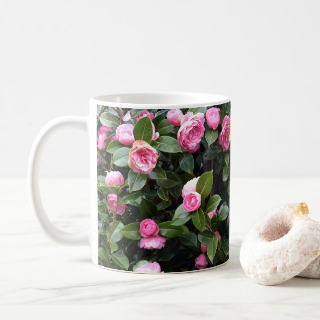 Taza De Café Camellia Flowers (Con donut)