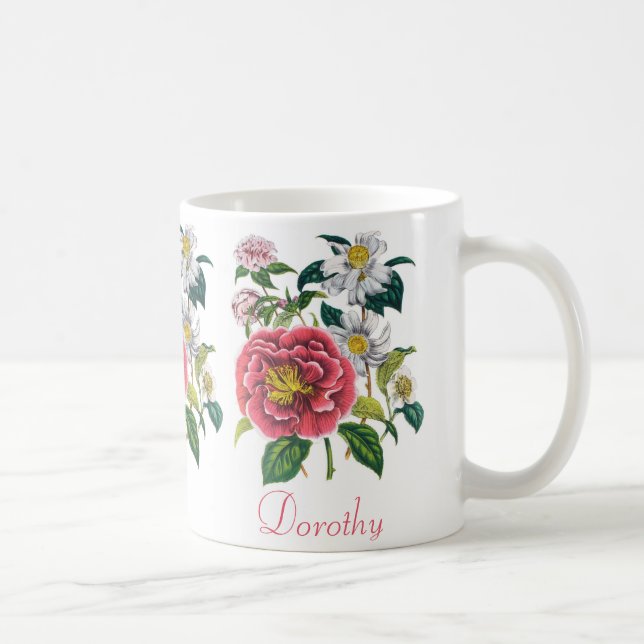Taza De Café Camellias personalizadas (Derecha)