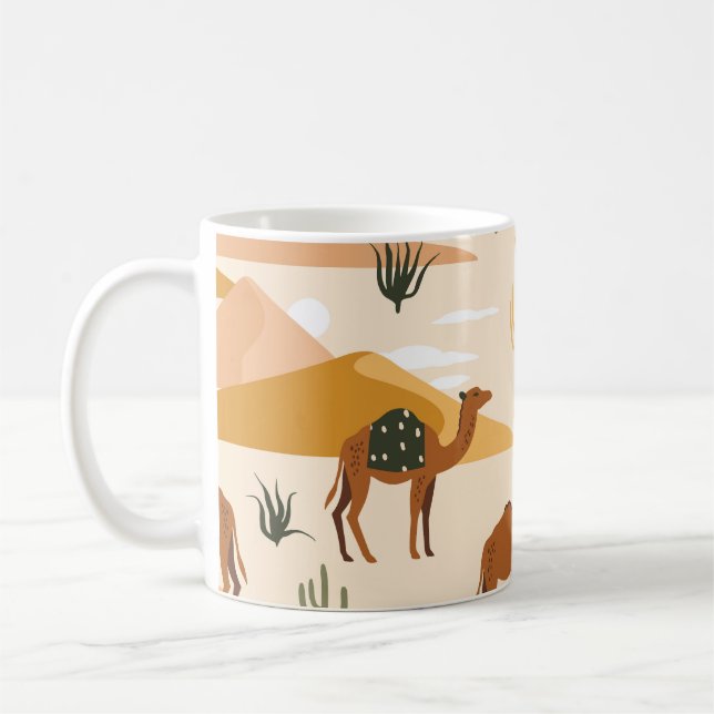 Taza De Café Camels Dunes Cacti: el desierto sin mar (Izquierda)