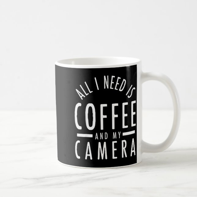 Taza De Café Camera &amp; Coffee - Funny Photography Quote Phot (Derecha)