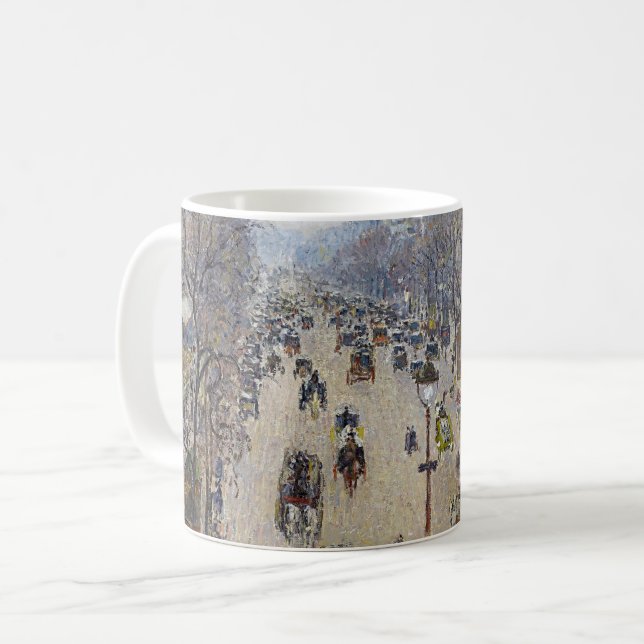 Taza De Café Camille Pissarro - Boulevard Montmartre, mañana (Anverso izquierdo)