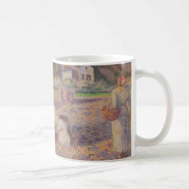 Taza De Café Camille Pissarro el | la cosecha de la patata (Derecha)