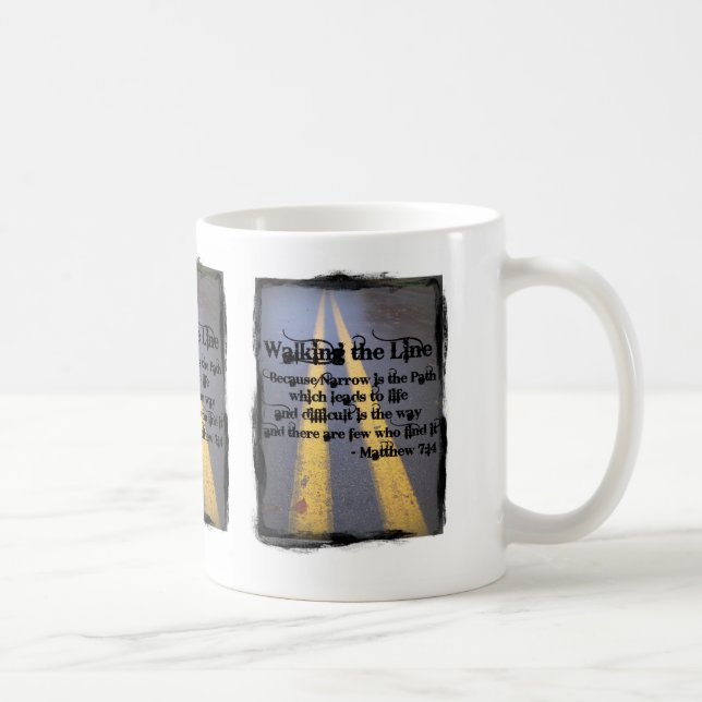 Taza De Café Camina la línea (Derecha)