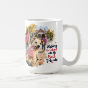 Taza De Café Caminando a la Escuela con Mis Mejores Amigos