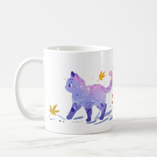 TAZA DE CAFÉ CAMINANDO CAT MUG (Izquierda)