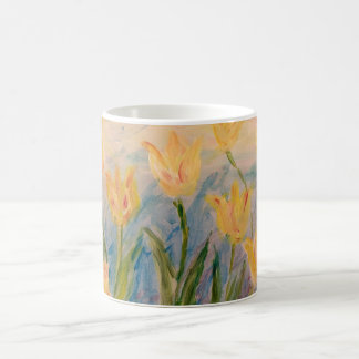 Taza De Café Caminando de puntillas por los Tulipanes