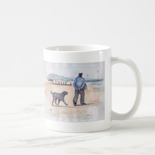 Taza De Café caminando el perro - 07 (Derecha)