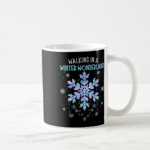 Taza De Café Caminando en una corbata de invierno Wonderland Dy