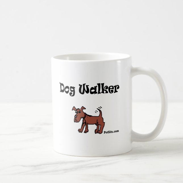 Taza De Café Caminante del perro (Derecha)