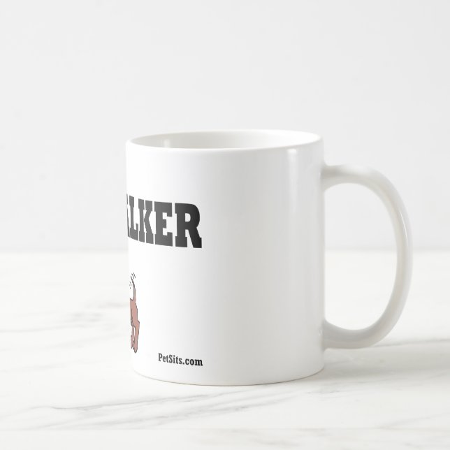 Taza De Café Caminante profesional del perro (Derecha)