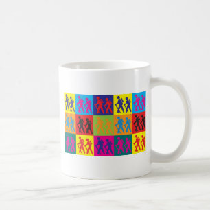 Taza De Café Caminar arte pop