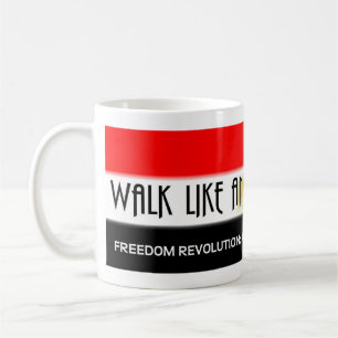 Taza De Café Caminar Como Un Egipcio: Libre - Mug