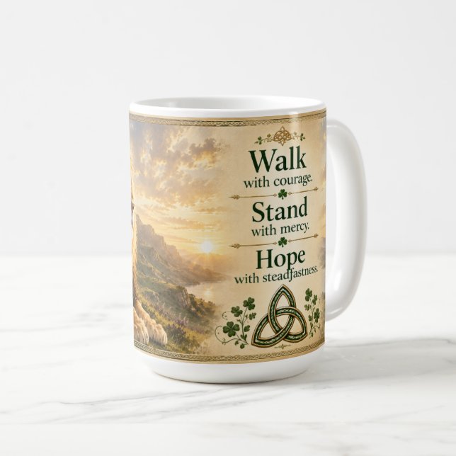 Taza De Café Caminar con valor León (Anverso derecho)