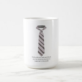 Taza De Café Caminar conmigo Papá Corbata del Día del Padre con
