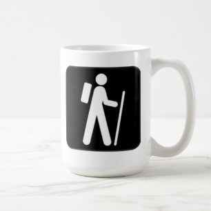 Taza De Café Caminar el Rótulo