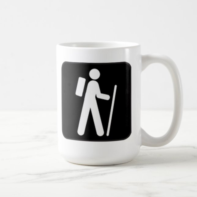 Taza De Café Caminar el Rótulo (Derecha)