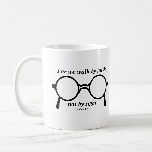 Taza De Café Caminar por Faith mug (Izquierda)