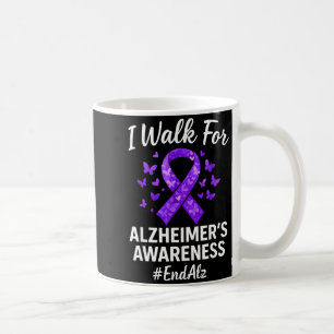 Taza De Café Caminar por la Conciencia del Alzheimer Terminar c
