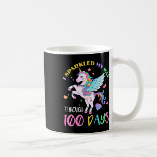 Taza De Café Caminé A Lo Largo De 100 Días En La Escuela Unico