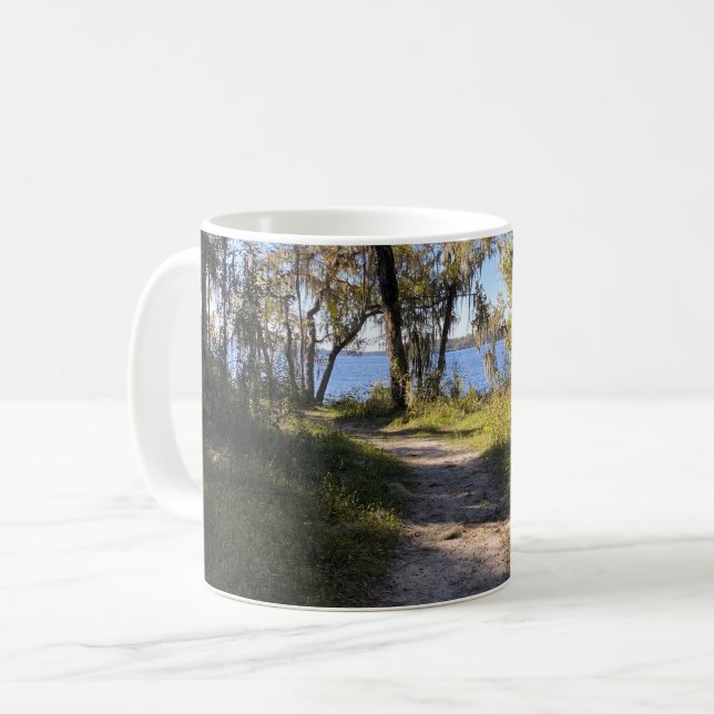 Taza De Café Camino A Orillas Del Río (Anverso izquierdo)