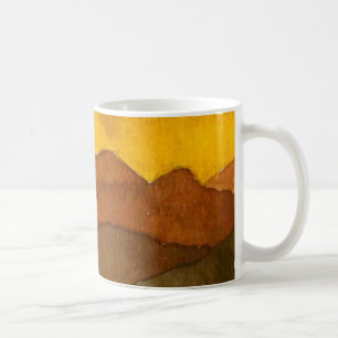 Taza De Café Camino campestre Mug rural puesta de sol colinas r