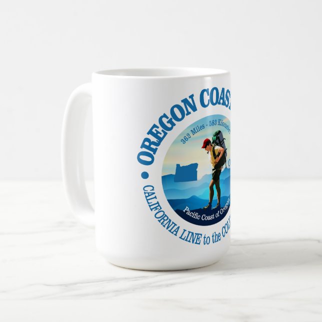 Taza De Café Camino costero de Oregón (C) (Anverso izquierdo)