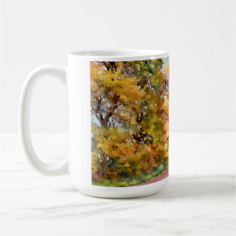 Taza De Café Camino de campo otoñal cerca de Pottstown.