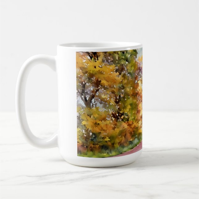 Taza De Café Camino de campo otoñal cerca de Pottstown.  (Izquierda)