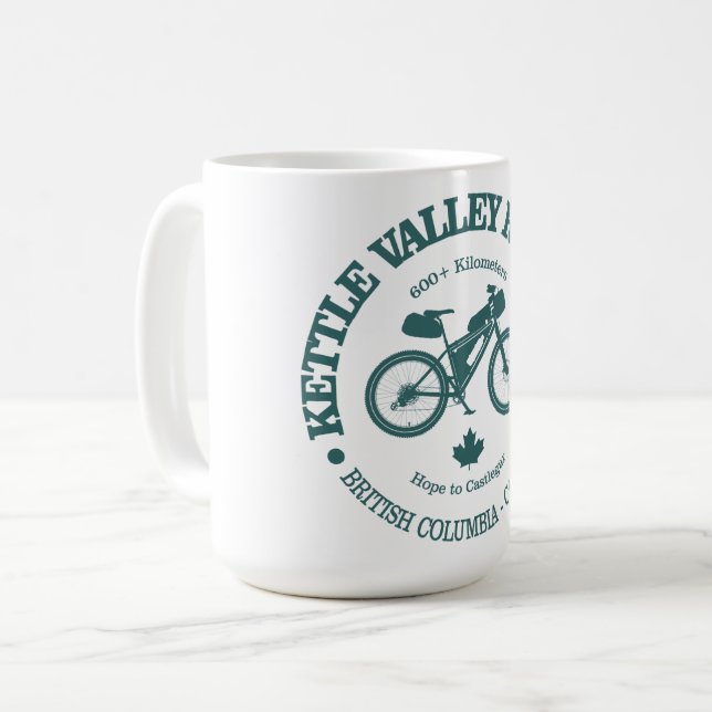 Taza De Café Camino de Kettle Valley (ciclismo) (Anverso izquierdo)