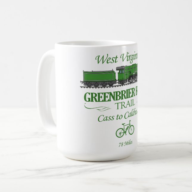 Taza De Café Camino del río Greenbrier (RT2) (Anverso izquierdo)