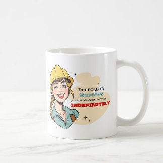 Taza De Café Camino hacia el éxito Sassy Retro Demotivational