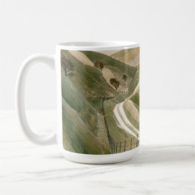 Taza De Café Caminos De Chalk Por Eric Ravilious (Izquierda)