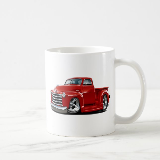Taza De Café Camión 1950-52 del rojo de Chevy (Derecha)