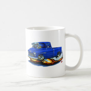 Taza De Café Camión 1955 del azul de la recogida de Chevy