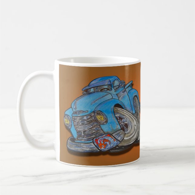 Taza De Café Camión azul Chevy (Izquierda)