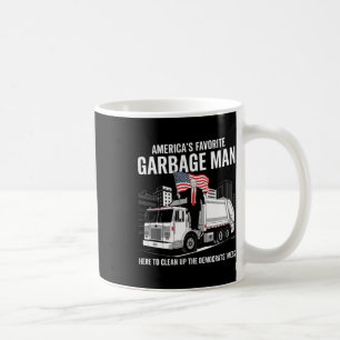 Taza De Café Camión de basura del hombre basura favorito de Tru