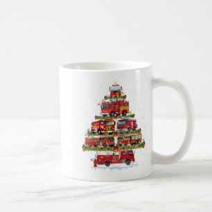 Taza De Café Camión de bomberos navidad enciende a bombero cami