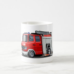 Taza De Café camión de bomberos personalizados